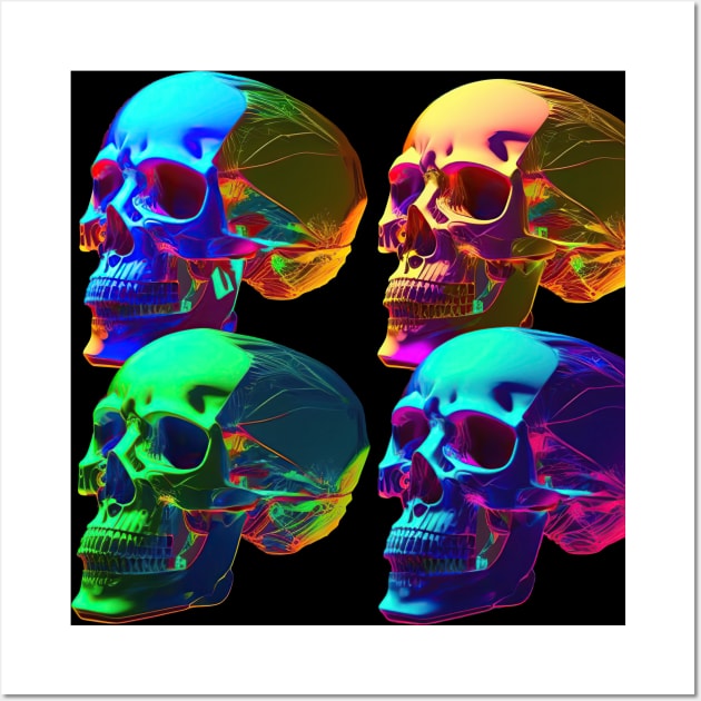 Warhol Skulls Wall Art by Micapox